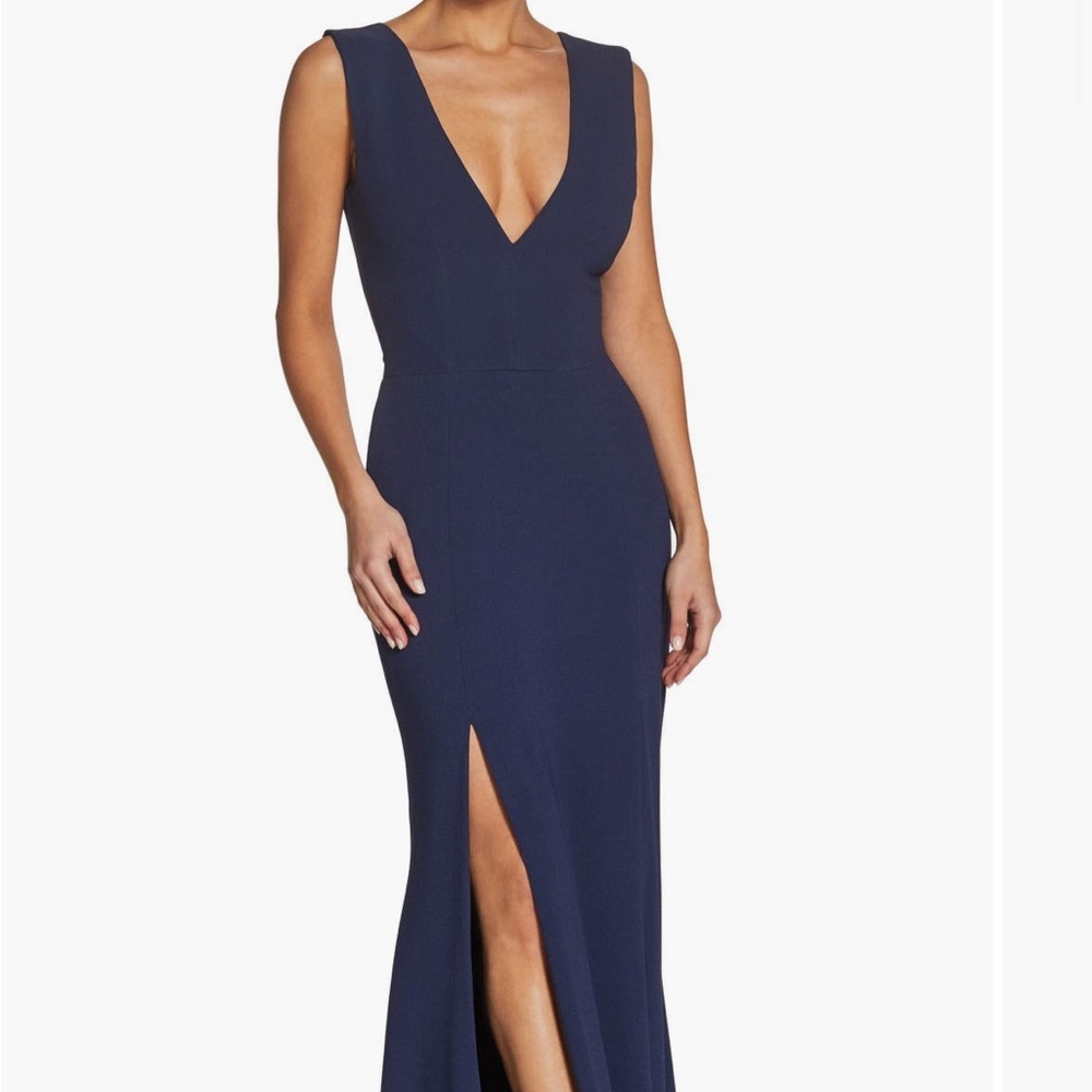 Dress the Population Navy Sandra Maxi Dress